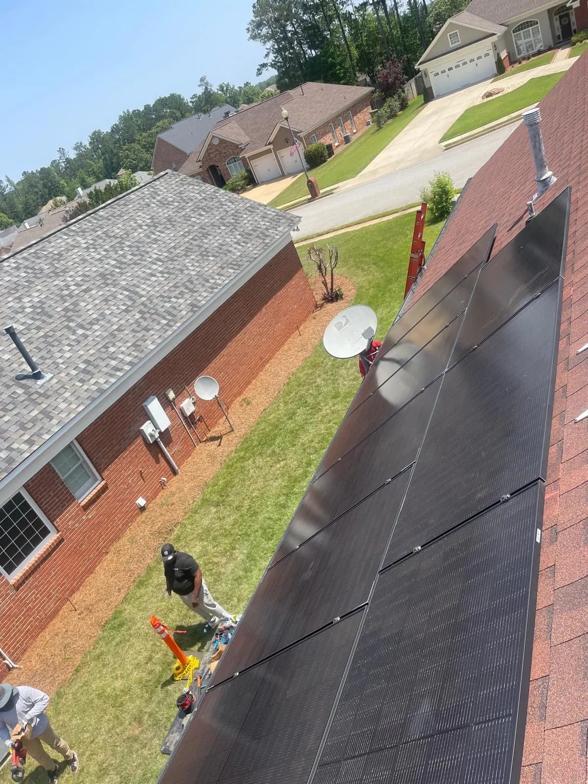 Solar panel installation project