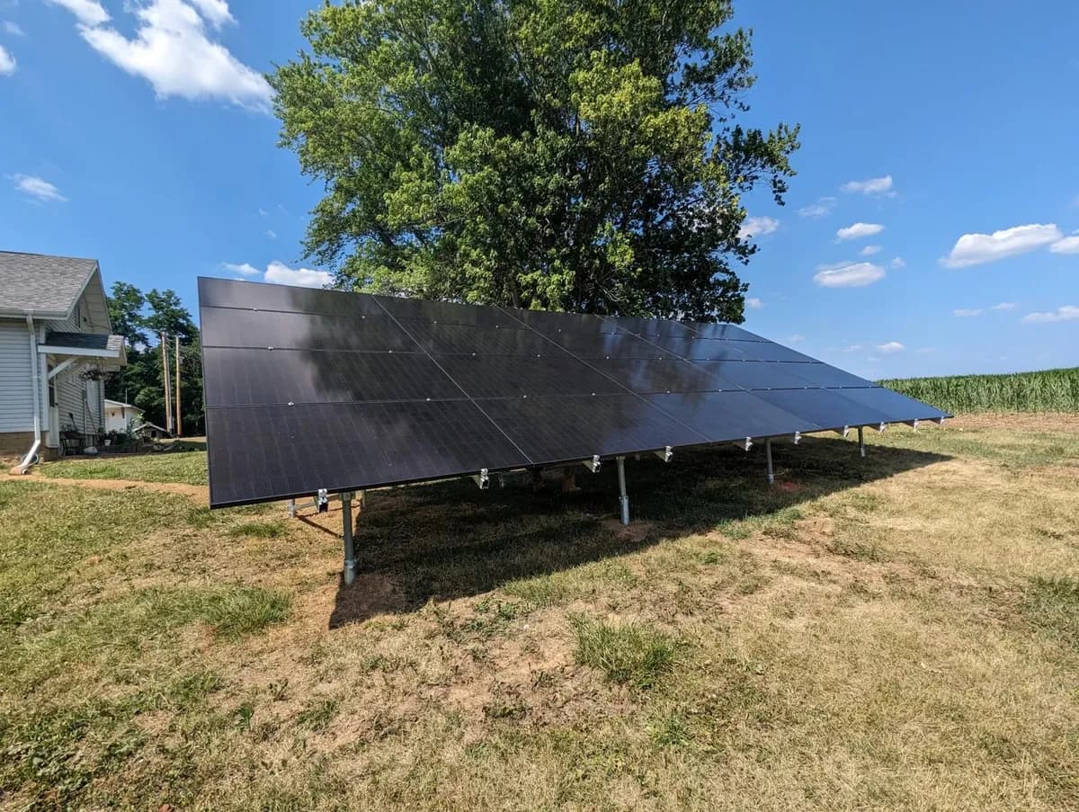 Solar panel installation project