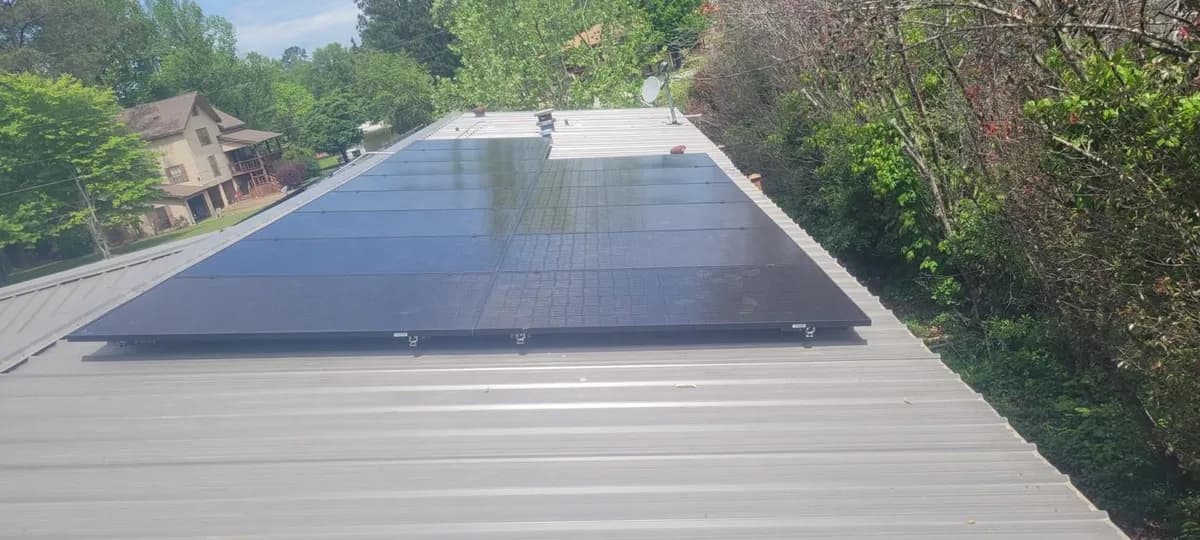 Solar panel installation project