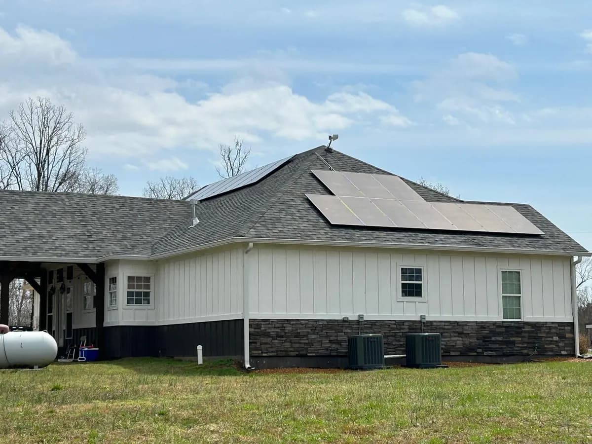 Solar panel installation project