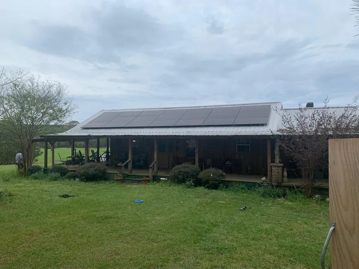 Solar panel installation project