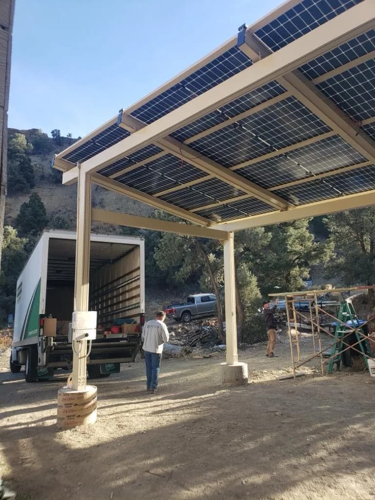 Solar panel installation project